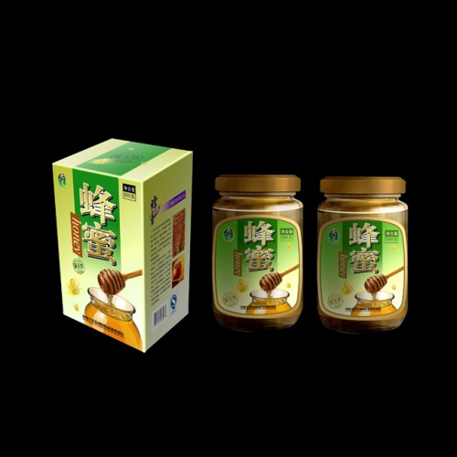 保健品包装设计-大足纯天然蜂蜜包装设计|蜂蜜瓶贴瓶盖瓶标设计|养生保健健康蜂蜜包装效果图