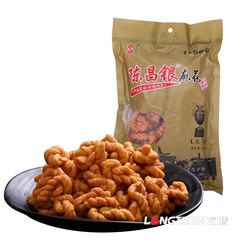 成都麻花包装盒设计公司|四川小麻花香脆香酥手工芝麻麻花油炸面食小吃包装袋设计公司