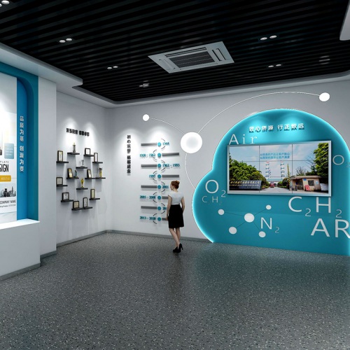 企业展厅-四川侨源气体股份有限公司形象展示厅设计